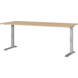 Germania Регулируема работна маса с дъбов плот 80x180 cm Downey - Germania (7912-678)