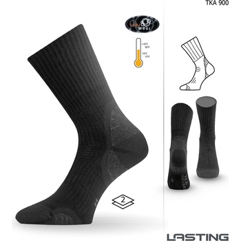 Lasting Vlněné ponožky TKA černá