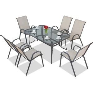 Garden Point комплект за трапезария Modena, светлосив за 6 души Garden Point (GAP171)