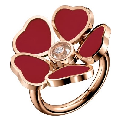 Chopard zlatý prsten Happy Hearts Flower 82A085 5811 2011417