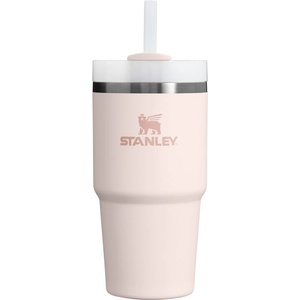 STANLEY Светлорозов термос със сламка от неръждаема стомана 600 ml Quencher H2.0 FlowState Tumbler Rose Quartz - Stanley (100000108251)