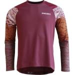 Zimtstern Мъжка фланелка с дълъг ръкав за колоездене Zimtstern Braapz Shirt L/S Cycling jersey - Windsor Wine (056-4121-0211)