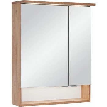 BPS-koupelny Zrcadlová skříňka závěsná s LED osvětlením Doris 60 ZS