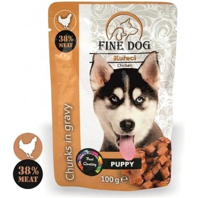 FIine dog Puppy Kuřecí v omáčce 100 g
