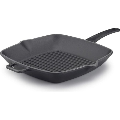 Pentole Agnelli ЧУГУНЕН ГРИЛ ТИГАН slow-cook 26x32 ЧЕРЕН (sgp26320m)