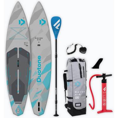 DUOTONE Комплект надуваем SUP борд DUOTONE iSUP Raven Air SLS 11'6 2026 light grey