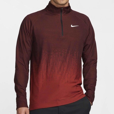 Nike Golf TOUR DriFit ADV Half Zip TOP dragon red/burgundy crush