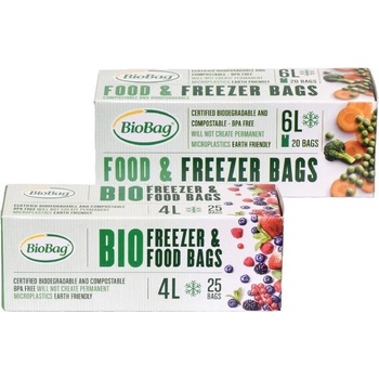 Vrecká na mrazenie potravín ECO, BioBag - 6l