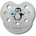 Baby-Nova Бебешка силиконова залъгалка Baby Nova - Пингвинче (28244)