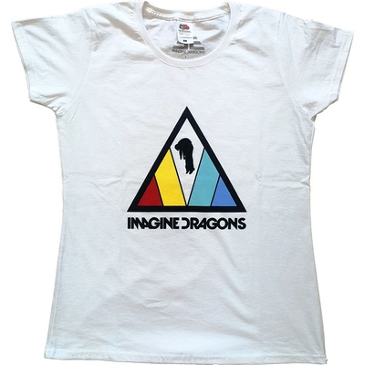 Imagine Dragons Tričko Triangle Logo Žena Biela