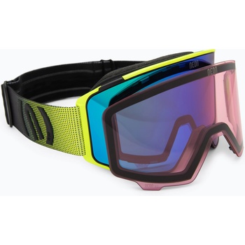 Neon Скиорска маска Neon Ice black/yellow/mirror green/amber