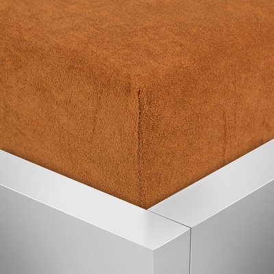 Top prostěradla.cz Froté prostěradlo Premium Rezavé hnědé 220x200