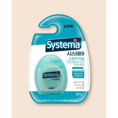 Lion Systema Sponge Dental Floss Green 40 m