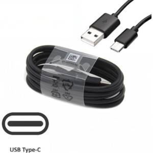 Planet Tech Кабел за Samsung USB-А / USB-C Cable, 25W, Planet Tech за зареждане и данни, 1 метър, Черен (SE05 Black)
