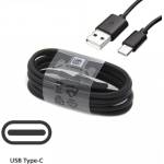 Planet Tech Кабел за Samsung USB-А / USB-C Cable, 25W, Planet Tech за зареждане и данни, 1 метър, Черен (SE05 Black)