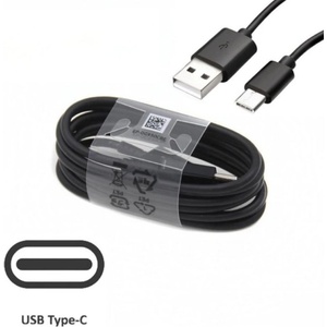Planet Tech Кабел за Samsung USB-А / USB-C Cable, 25W, Planet Tech за зареждане и данни, 1 метър, Черен (SE05 Black)
