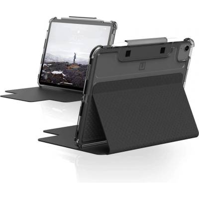 Urban Armor Gear Gear U Lucent Case - удароустойчив хибриден кейс от най-висок клас за iPad Air 4 (2020), iPad Pro 11 (2020), iPad Pro 11 (2018) (черен-прозрачен)