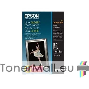 Epson Фотохартия EPSON C13S041944 Ultra Glossy Photo Paper, 130 x 180 mm, 300g/m2 (50 sheets)