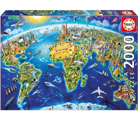 Educa Globe 2000 dielov