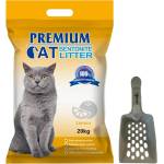 Premium Cat Премиум котешка тоалетна с бентонит - лимон за котки 20 кг + безплатна лопатка за котешка тоалетна