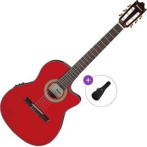 Ibanez GA35TCE-SRR Basic SET 4/4 Sapphire Red Класическа китара с предусилвател
