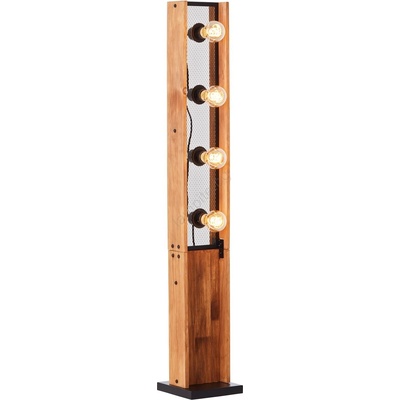 Brilliant - Подова лампа CALANDRA 4xE27/42W/230V, цвят бор (BI0375)