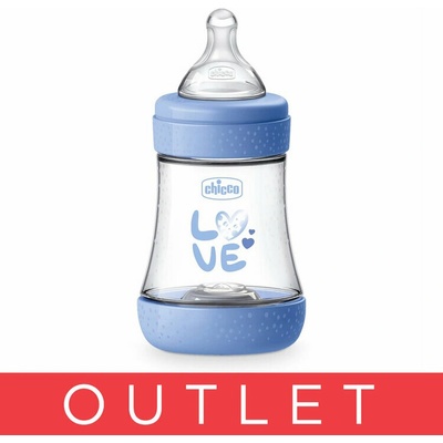 Chicco láhev Perfect 5 silikon modrá 150 ml
