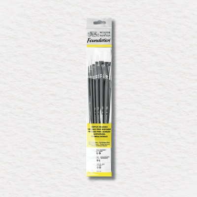 ŠTETCE NA AKRYL - WINSOR & NEWTON - FOUNDATION - DLHÁ NÁSADA - MIX | 6 KS