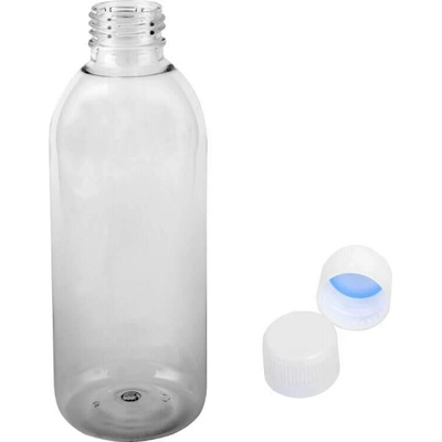 Tera Plastová lahvička čirá s bílým uzávěrem 300 ml