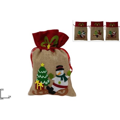 MAKRO Vrecko vianočné juta rôzne motívy