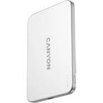 CANYON OnPower 503 Air 3000mAh ултратънък магнитен безжичен преносим заряден, изцяло метален корпус, дебелина 5, 8 мм, зареждане през USB-C, сребрист (CNS-CPB503SV)