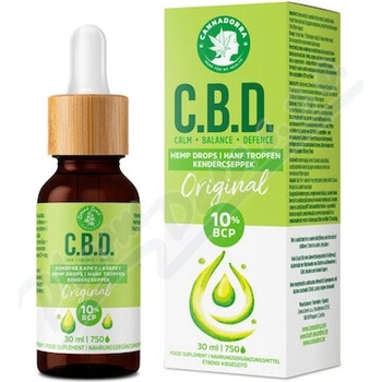 Zelená Země C.B.D. Konopné kvapky s BCP Original 30 ml