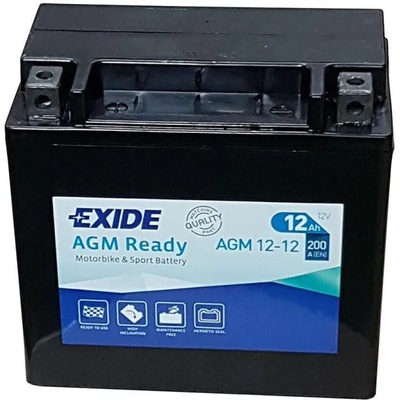 Exide AGM 12Ah 200A left+