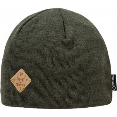 Kama pletená merino čepice LG12 army khaki