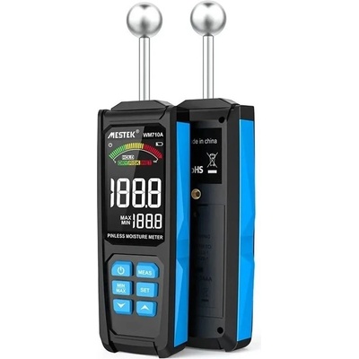 Mestek WM710A цифров влагомер за материали и дърво със сфероид, LCD дисплей (WM710A)