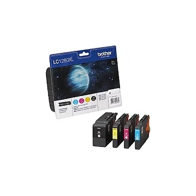 Brother LC-1280XL BK/C/M/Y Value Bonus Pack Ink Cartridge (LC1280XLVALBP)