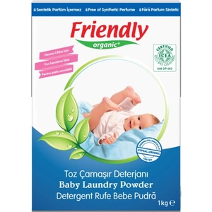 Friendly Organic Прах за пране Friendly Organic - За бебешки дрехи, 1 kg (FR.00598) - ozone