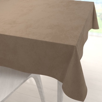 Biante Sametový čtvercový ubrus Velvet Premium SVP-034 Kávově hnědý 110x110 cm