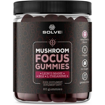 Solve Labs Mushroom Focus Lion's Mane Hallon 60 gummies