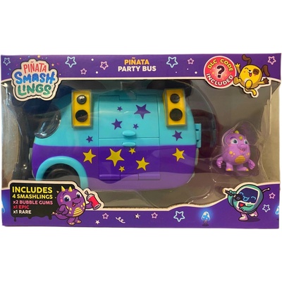 PINATA SMASHLINGS párty autobus so 4 figúrkami