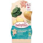 Babybio Био меню Babybio - Сьомга, картофи и спанак, 8 м+, 2 х 200 g (3288131520568) - baby