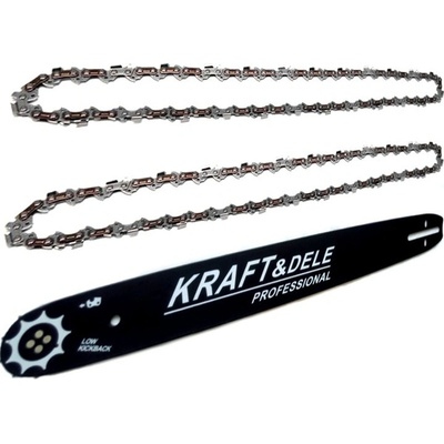 Kraft & Dele Vodicí lišta 18" 45cm + 2 řetězy KD10153