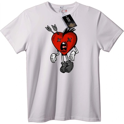NOONEBRAND Тениска Сърце със Стрели - 2XL, Black