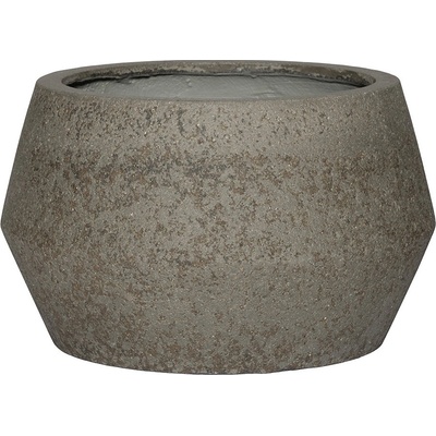 Pottery Pots Květináč Harley Low šedý diorit více velkostí - Velikost: L - ⌀ 53 v. 32 cm
