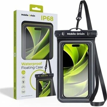 Mobile Origin Waterproof Floating Case 6.8" Black / White DBXL-BLK-WHT01