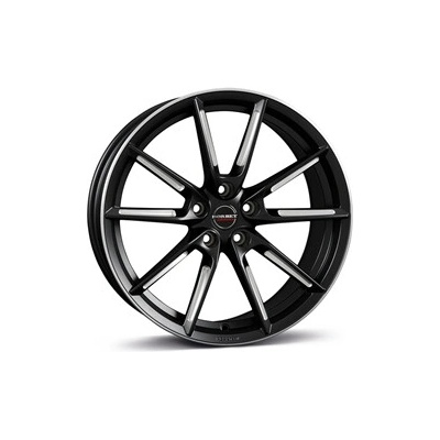BORBET LX 8,5x20 5x112 ET40 black matt spoke rim polished