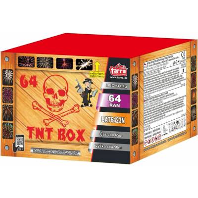 Ohňostroj Baterie výmetnic TNT BOX 64 ran 6 1 BAT6423N