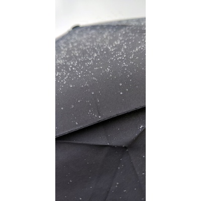 Origin Outdoors Wind Trek větruodolný kompaktní deštník s tyčí ze skelných vláken a teflonovou vrstvou černý