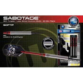 Winmau Sabotage 90% soft 18g