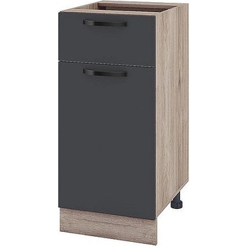 ИРИМ Долен кухненски шкаф Сити АРФ-Карбон мат-11-24 40 см